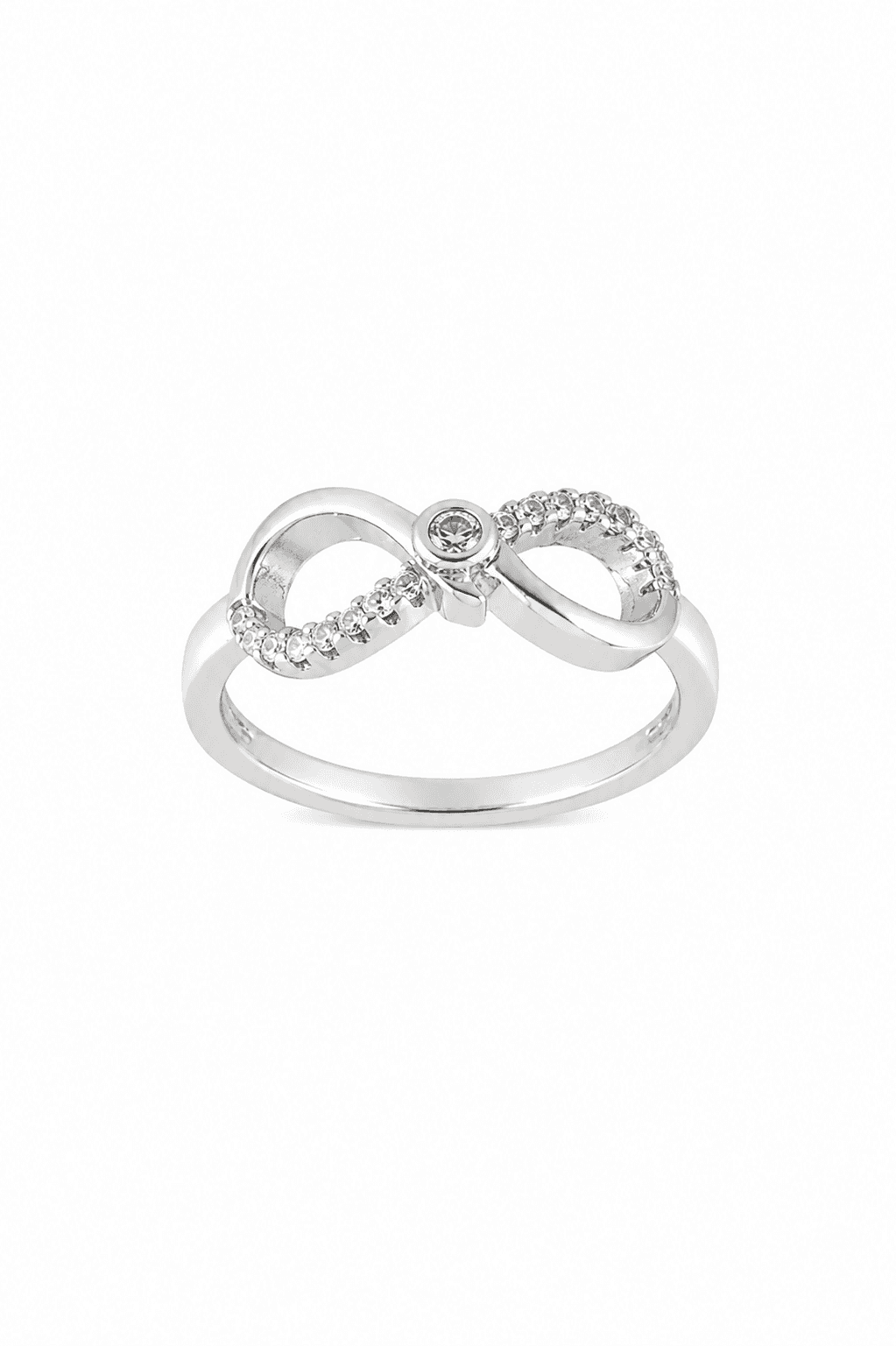 Sterling Silver Infinity CZ Ring | Elegant Infinity Promise Ring
